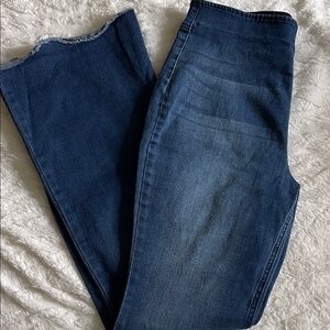 Knox Rose Dark Blue Flare Jeans